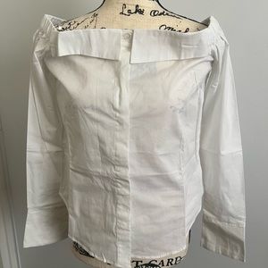 New York & Company White Blouse size Small
